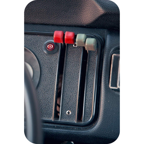 Heater control lever set red - set,