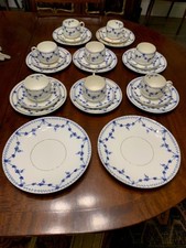 Late Victorian  Thomas  Forester  Bone China  Tea  Set (8) &Serving Plates (2)