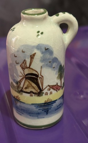 Delftware pottery jug - delftware,