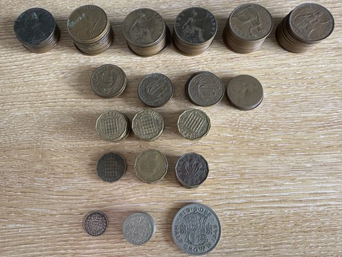 Old english coins bundle - old,