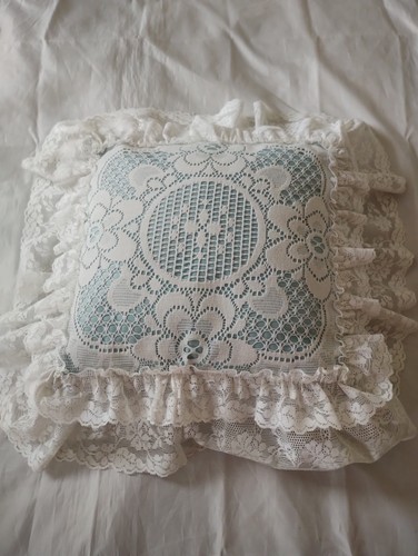 Vintage white lace covered - vintage,