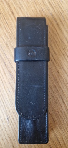 Double pen case handcrafted - double,