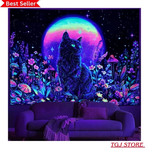 Blacklight black cat - black,
