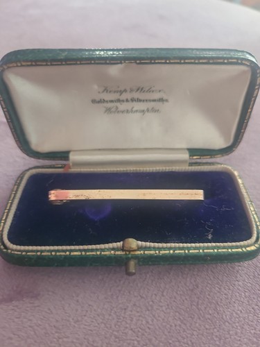 Victorian rolled gold tie pin - victorian,