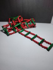 Vintage wooden bead ladder red - bead,