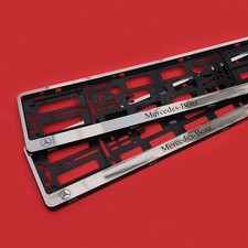 2 x CHROME Number Plate