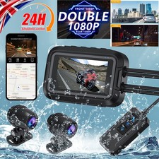 3.0 inch HD 1080P Motorcycle Dash Cam Motorcycle Front and Rear Dual-lens Camera