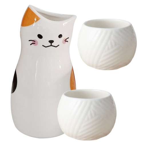 Set ceramic sake and cup - sake,