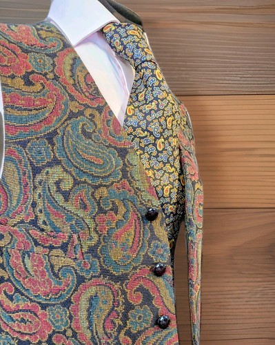 Bothy hall waistcoat paisley - hall,