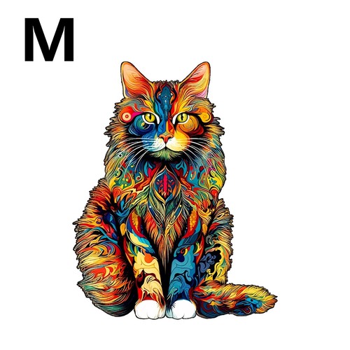 Unique cat wooden puzzle - unique,