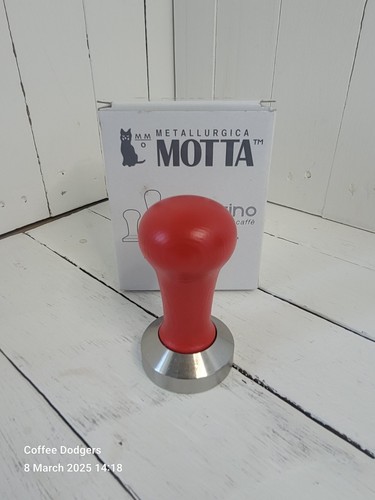 Motta 5mm coffee tamper red - motta, 49.5mm