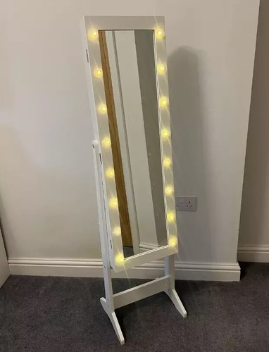 Mirrored jewellery cabinet - mirrored,