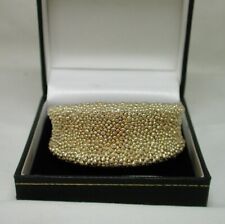 Fabulous Silver Vermeil Designer Broad Torque Bangle By Roberto Coin 22061