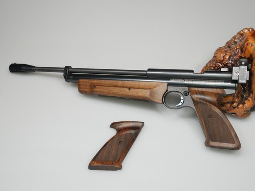 Custom walnut forearm grips - walnut,