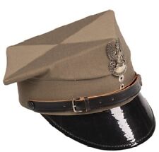 Polish Army Peaked Cap Khaki Parade Dress Uniform Hat Visor Rogatywka Size Small