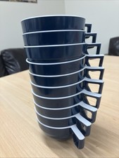10 X Retro Vintage Melamine Small Stackable Drinking Cups For Camping Picnics