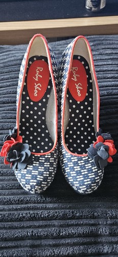 Ruby shoo eva navy red - navy, &