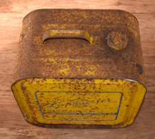 Vintage Lapmaster Tin ?1950s Polishing Systems retro RARE Can 36cm high