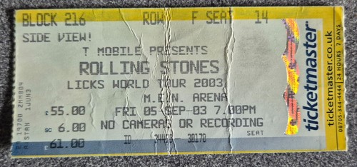 Used concert ticket - concert, *