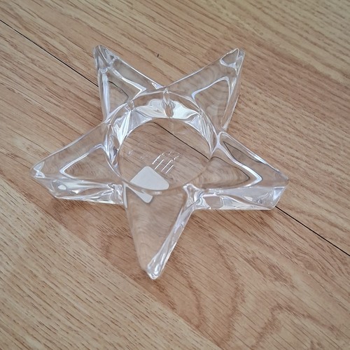 Partylite clear glass star - partylite, tea