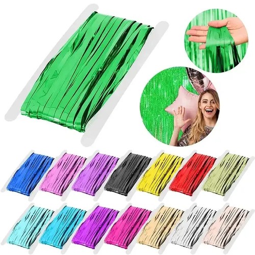 Foil fringe tinsel shimmer - tinsel,
