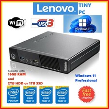 Windows 11 Pro Lenovo i7 2TB SSD 16GB RAM M73 M93 Small Tiny Desktop PC WiFi*VAT