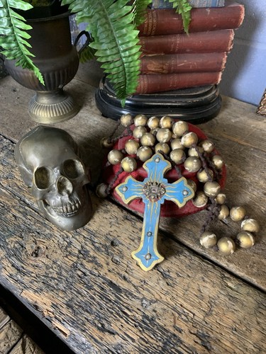 Antique wooden rosary - antique,