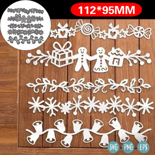 Christmas margin metal - christmas,