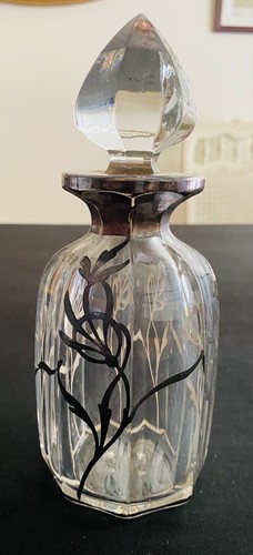 Perfume bottle decanter floral - perfume,