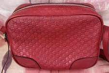 Gucci Bree Microguccissima dark red crossbody/shoulder bag