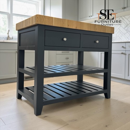 Solid wood butchers block top - wood, butchers'