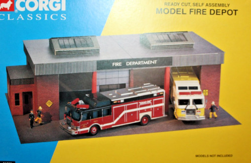 Model fire station - model,