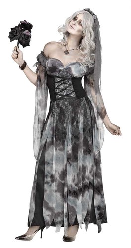 Cemetery zombie bride costume - zombie,