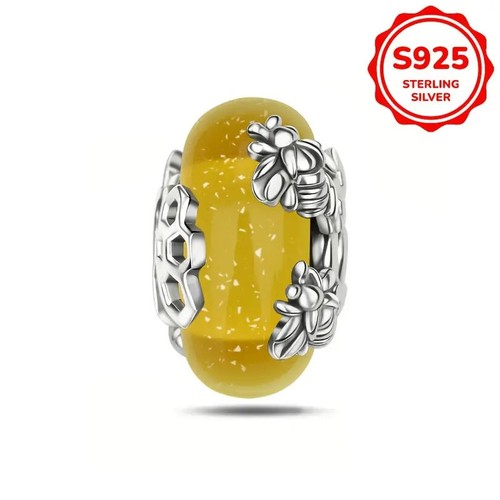 Yellow murano glass - yellow,