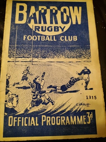 Vintage rugby league programme - league,