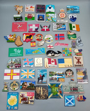 55x FRIDGE MAGNETS Assorted vintage UK Europe World Souvenirs / Gift shops USED
