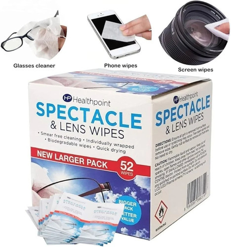 Lens cleaning wipes smear - cleaning,