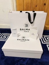 100% Authentic Balmain Paris Empty Box and Shopping Bag