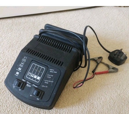 Sparkrite car battery - battery, charger