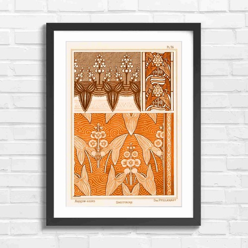 Art nouveau arrow - art, floral