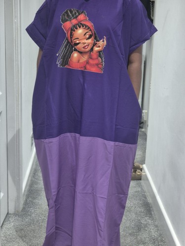 Purple colour block maxi dress - colour,