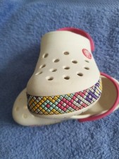 Crocs White Crocband Size C11 Child