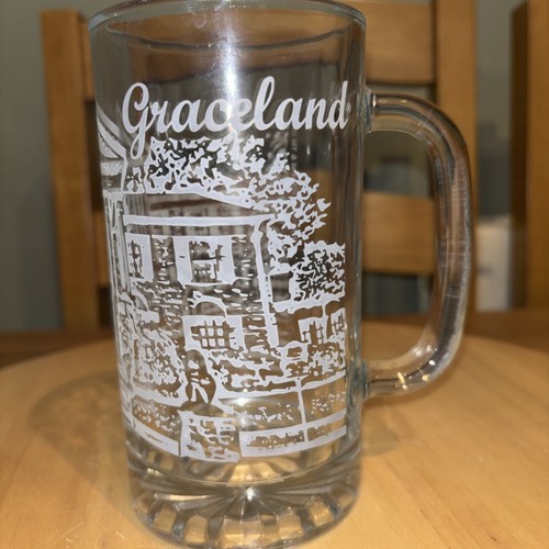 Graceland elvis glass tankard - elvis,