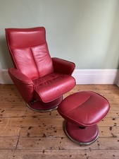 G-Plan Mid Century Red Leather