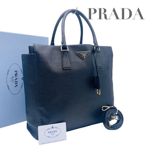 Prada triangle logo saffiano - logo,