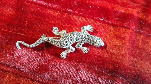 Vintage lizard brooch - vintage,