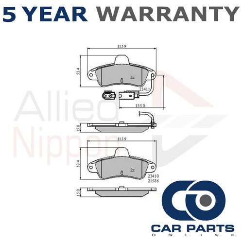 Brake pads set rear - brake,