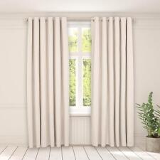 OHS Eyelet Blackout Curtains Woven Ready Made Ring Top Thermal Texture Thick