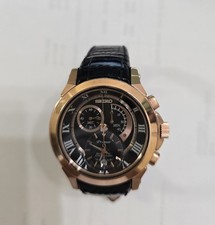 Men's Seiko Rose Gold Premier