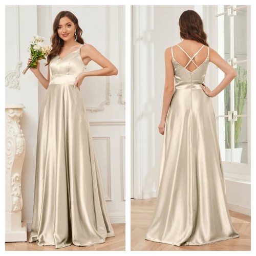 Champagne spaghetti straps - champagne,